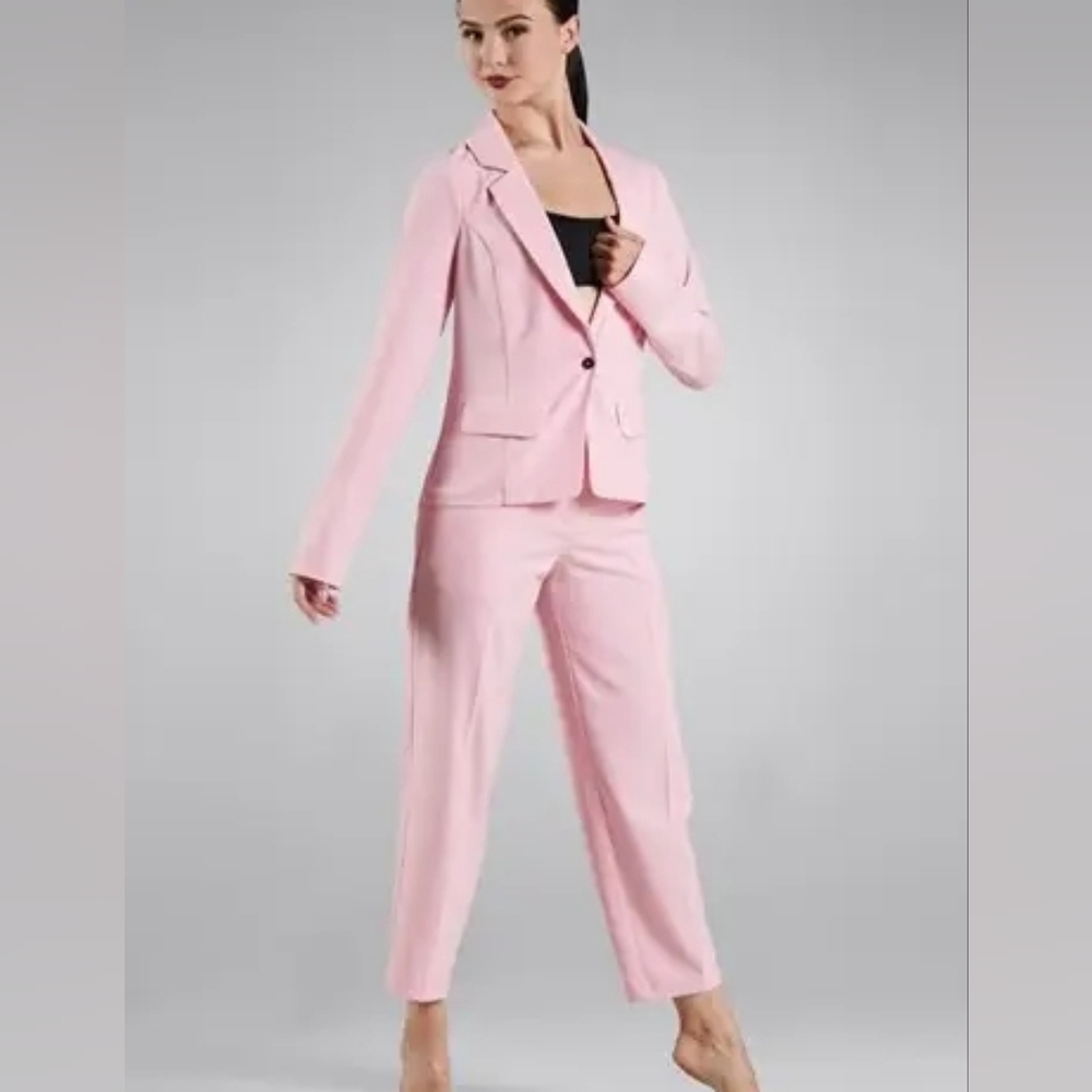 Weissman Soft Pink Dance Costume Pantsuit Size Medium Child